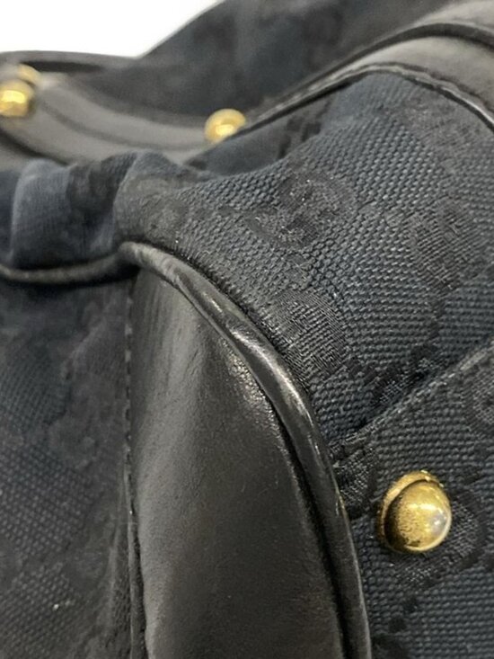 Gucci Handbag GG Pattern Black Leather - Picture 6 of 15